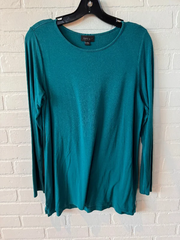 Top Long Sleeve By J. Jill In Teal, Size: S