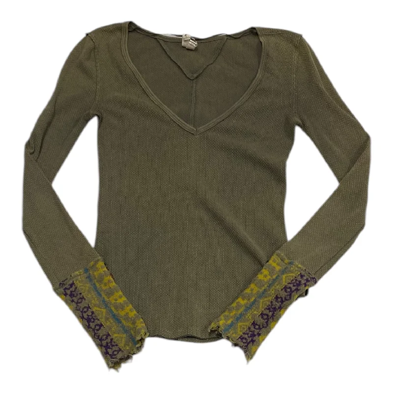 Top Long Sleeve By We The Free In Green, Size: Sp