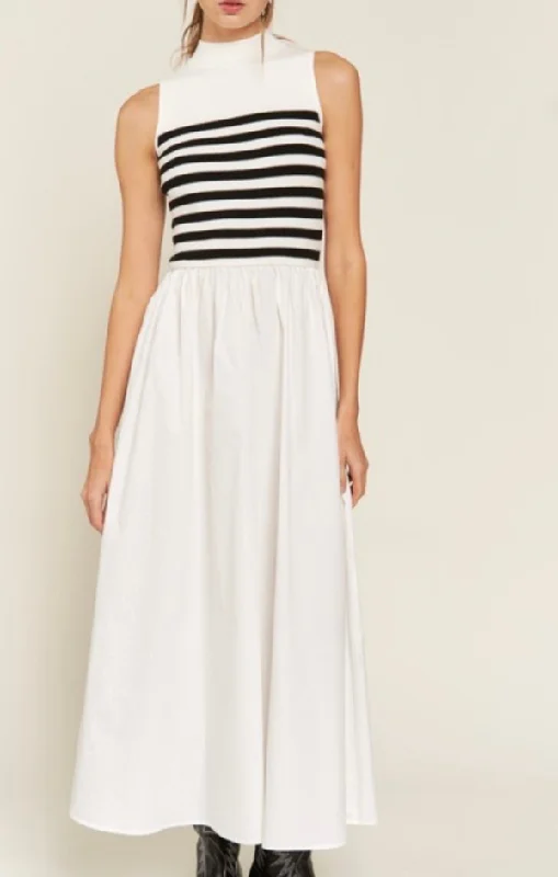 Maxi Stripe Knit Dress