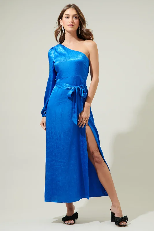 Azazie One Shoulder Maxi Dress