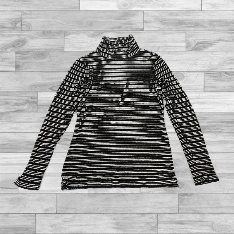 Top Long Sleeve By Ann Taylor In Striped Pattern, Size: S