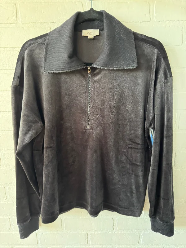 Top Long Sleeve By Loft In Black, Size: M