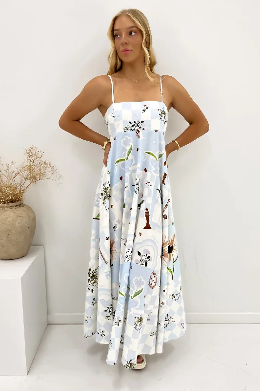 Minnie Maxi Dress Blue Wonderland