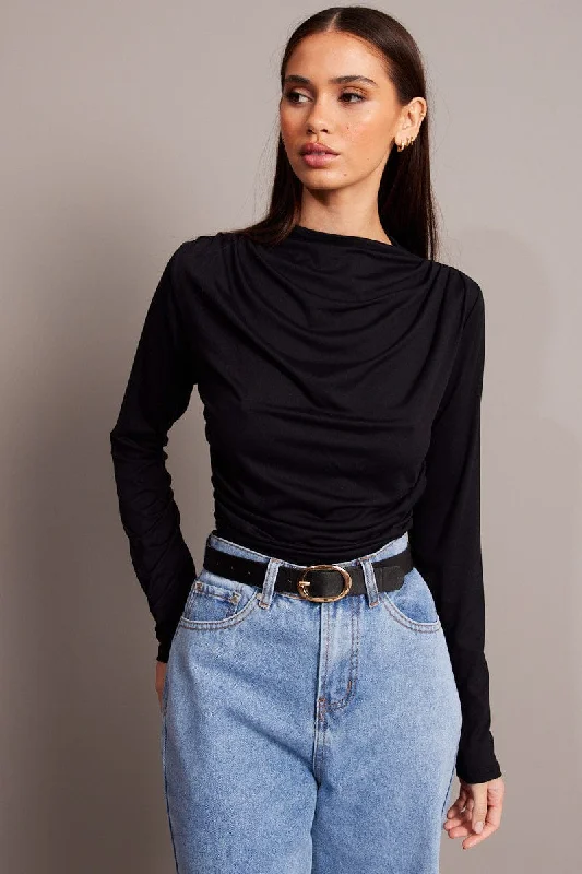 Black Supersoft Top Long Sleeve