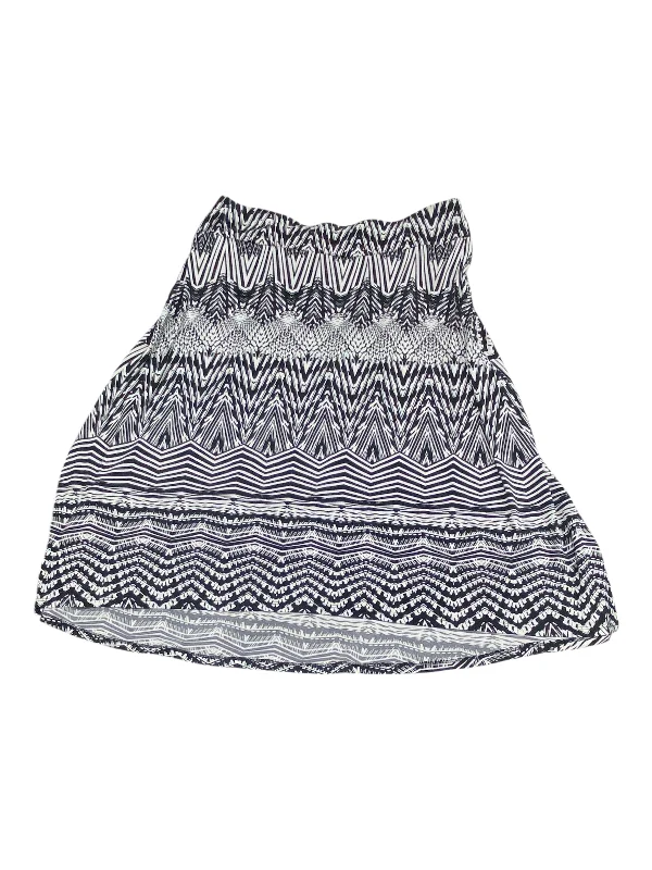 Skirt Midi By Tribal In Black & White, Size: Xl