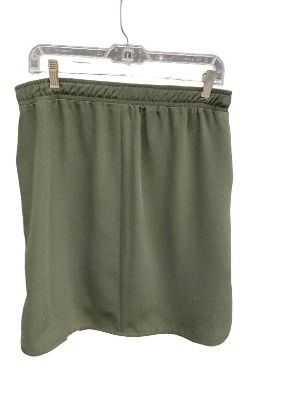 Skirt Mini & Short By Ann Taylor In Green, Size: Petite   S