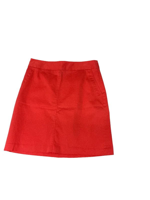 Skirt Mini & Short By Banana Republic In Red, Size: 6