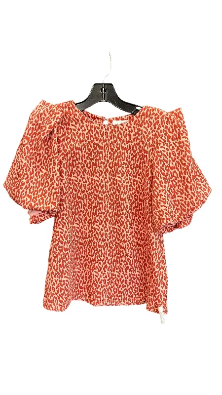 Top Short Sleeve By Thml In Animal Print, Size: Xs