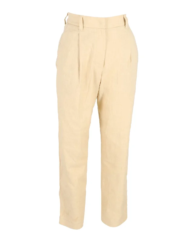 Brunello Cucinelli Trousers in Cream Cotton