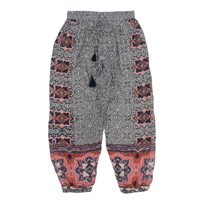 Pants Joggers By Angie In Floral Print, Size:L