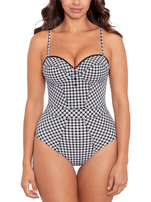 Womens Underwire Summer One-Piece Swimsuit