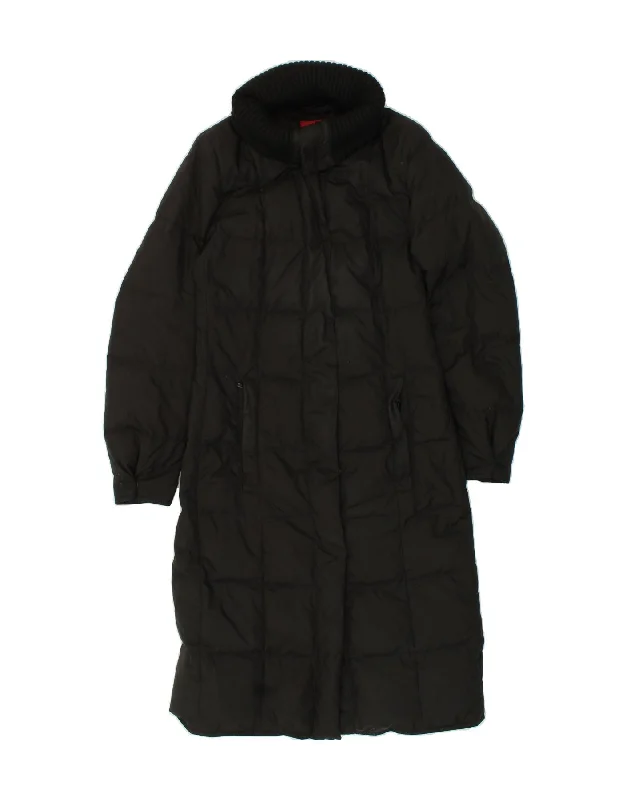 HUGO BOSS Womens Padded Coat UK 10 Small Black Polyester