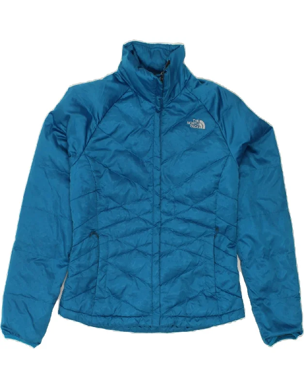 THE NORTH FACE Womens Padded Jacket UK 10 Small Blue Nylon