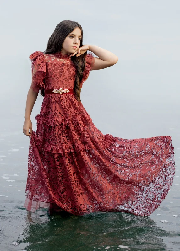 Alethea Impact Dress in Marsala