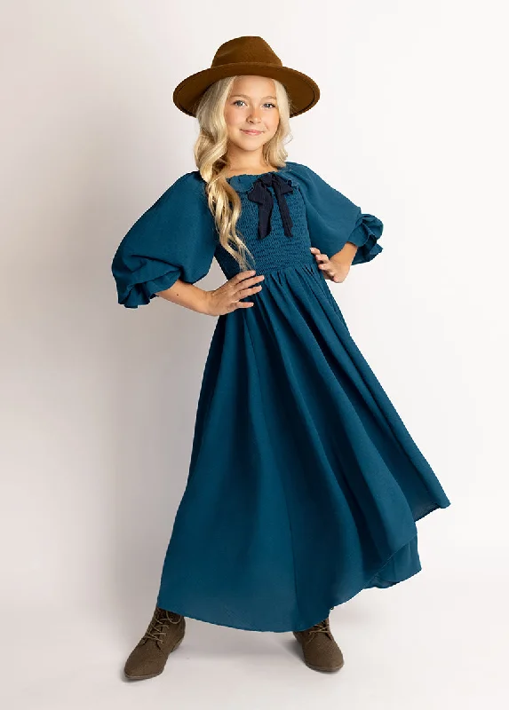 Odina Dress in Ocean Teal