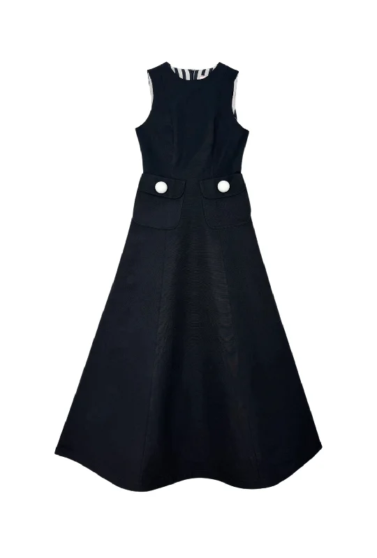 The Kelly Gown - Black Faille