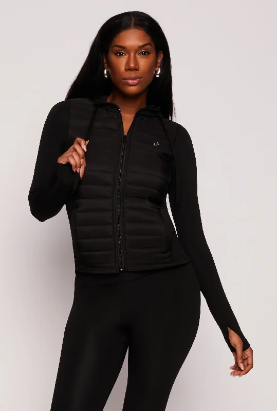 Hooded Puffer Track Jacket