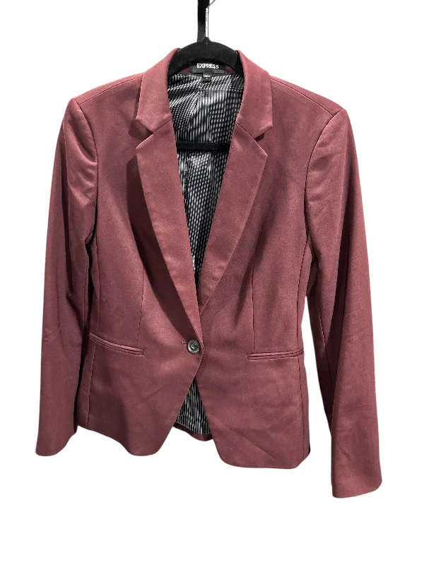 Blazer By Express In Maroon, Size: 8