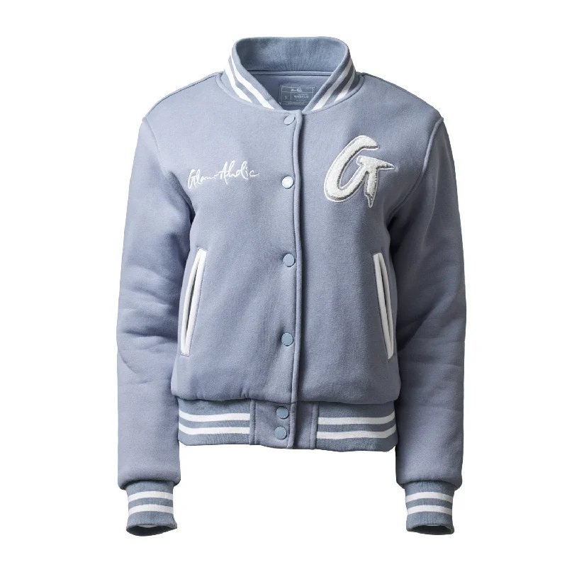 ESSENTIAL VARSITY JACKET - GRAY