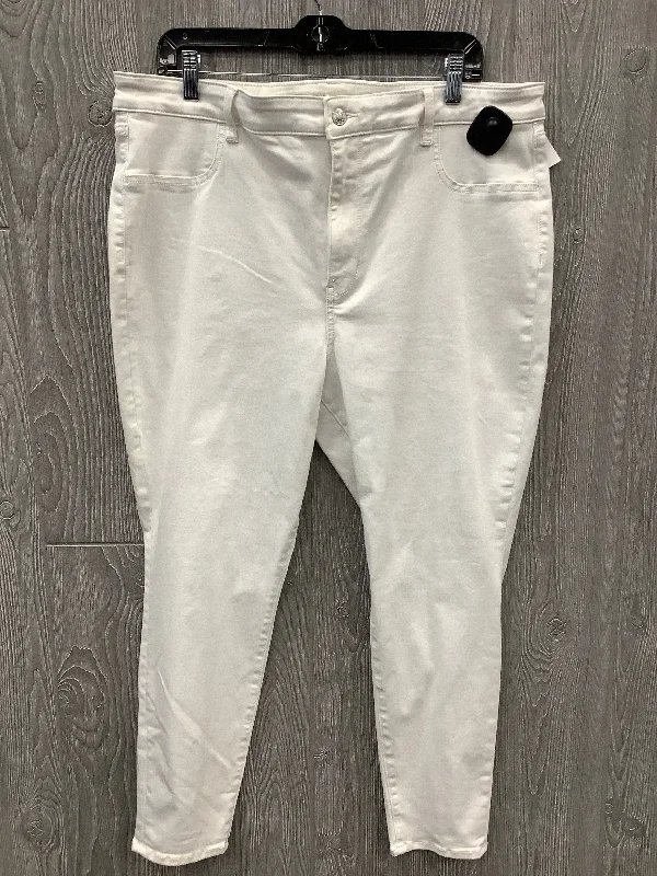 Jeans Jeggings By American Eagle In White, Size: 20