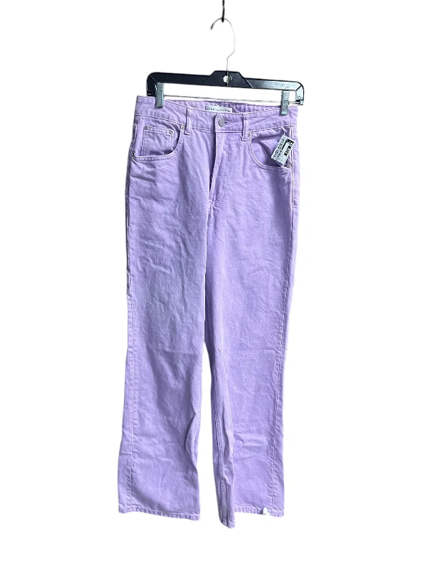 Jeans Straight By English Factory In Purple Denim, Size: 8