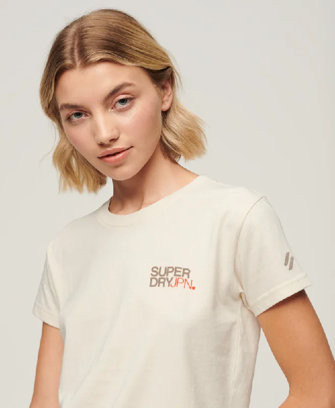 Sportswear Logo Fitted T-Shirt | Rice White