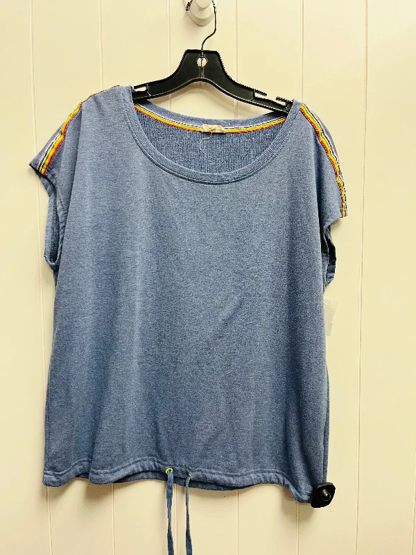 Top Short Sleeve By Jane And Delancey In Blue, Size: L