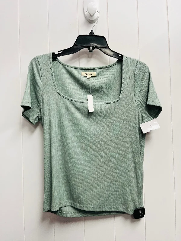 Top Short Sleeve By Madewell In Green, Size: M