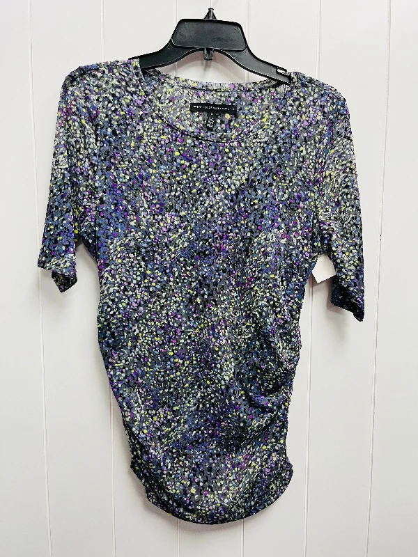 Top Short Sleeve By White House Black Market In Purple, Size: M